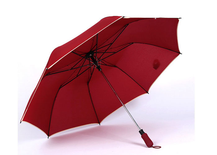 Auto Open Folding Golf Umbrella J Shape Xử lý Vải Polyester / Pongee nhà cung cấp